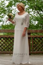 Sydney's Closet - Sc5061 Plus Size Dress In Diamond White