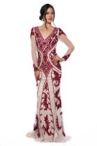 Atria - Ac67340-2 Beige/burgundy
