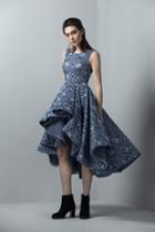 Saiid Kobeisy - 3394 Sleeveless Textured High Low Gown