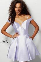 Jovani - Jvn62317 Plunging Off-shoulder A-line Cocktail Dress