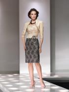 Social Occasions By Mon Cheri - 214831 Short Dress In Champagne Black