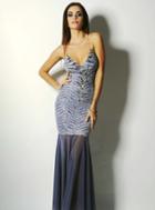 Baccio Couture - Lea - 206 Painted Long Dress