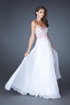 La Femme - 18532 Colorful Crystal Embellished Sweetheart Gown