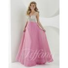 Tiffany Designs - Ethereal Illusion Chiffon A-line Evening Gown 16190