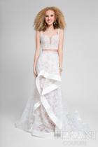 Terani Prom - Two-piece Embellished Gown With High-low Skirt 1711p2712