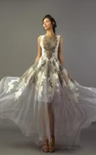 Beside Couture - Bc1125d Lace Appliqued Illusion Ballgown