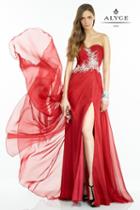 Alyce Paris B'dazzle - 35784 Dress In Claret Silver