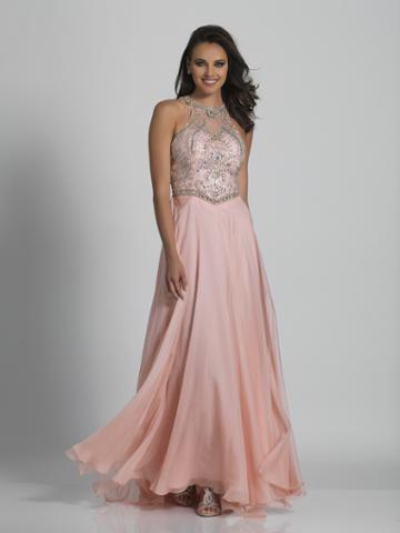 Dave & Johnny - A5317 Crystal Embellished Halter Gown