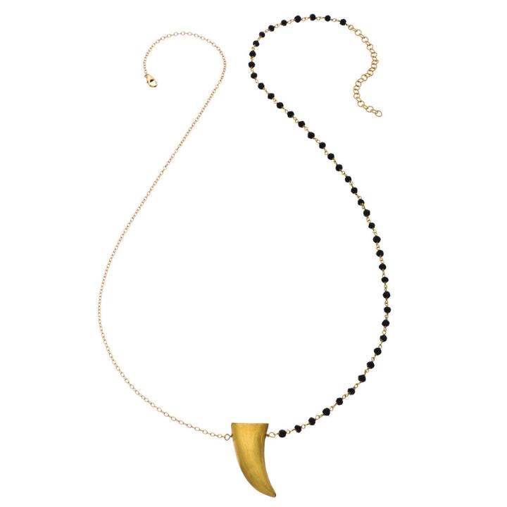 Heather Hawkins - Gold Horn Gemstone Necklace