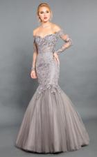 Rachel Allan Couture - 8331 Off Shoulder Lace Mermaid Gown
