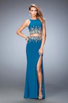 Gigi - 22592 Two-piece Embellished Jersey Gown