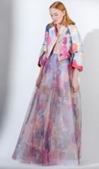 Saiid Kobeisy - 3424 Multi-colored Tulle A-line Dress With Jacket