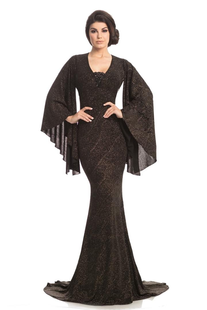 Johnathan Kayne - 8214 Versatile Angel Sleeve Glitter Long Gown