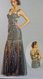 Aspeed - L1271 Jewel Embellished Cutout Back Evening Dress