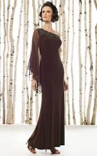 Cameron Blake By Mon Cheri - 211622 Long Dress In Brown