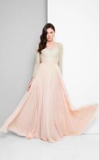Terani Couture - Long Sleeved Sweetheart Gown 1711m3405w