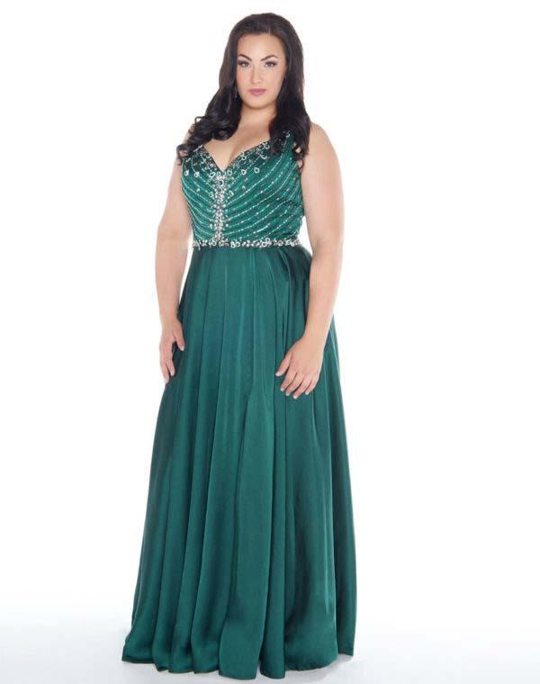 Mac Duggal - 77391f Sleeveless Embellished V-neck A-line Dress