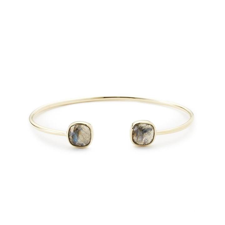 Margaret Elizabeth - Cushion Cut Bangle Labradorite