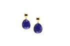 Tresor Collection - Lapis Earring In 18k Yellow Gold