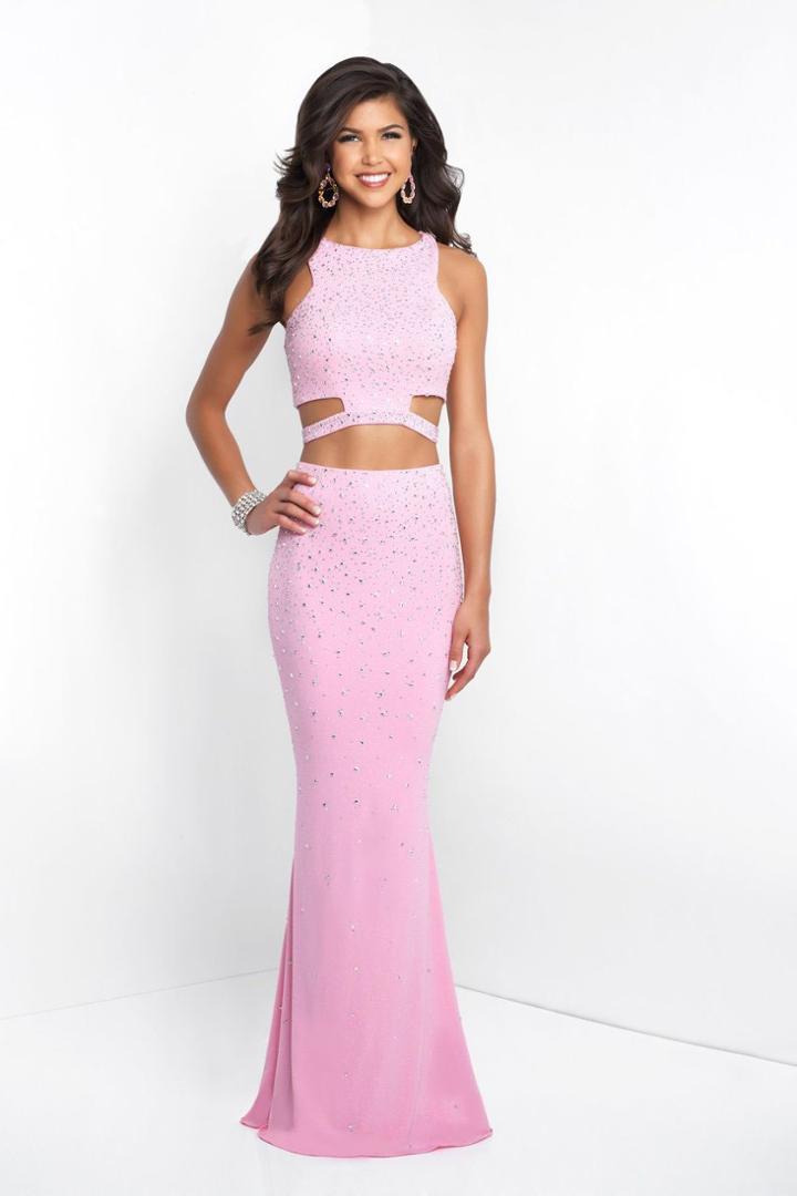 Intrigue - 430 Two Piece Beaded Cutout Long Dress