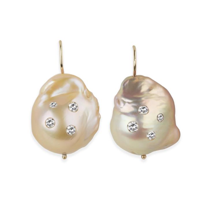 Elizabeth Buenaventura - Pink Baroque Pearl Earrings