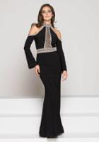 Colors Dress - 1962 Crystal Beaded Halter Sheath Dress