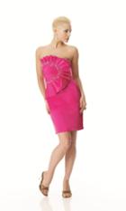 Janique - Jq0831 Pleated Ruffle Sheath Dress