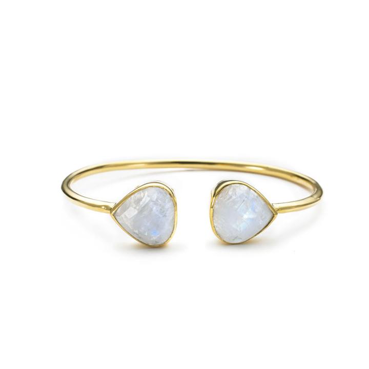 Margaret Elizabeth - Teardrop Bangle Moonstone