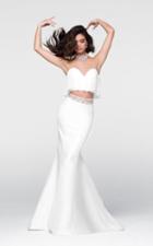 Tarik Ediz - Beaded Two-piece Mermaid Dress 50045