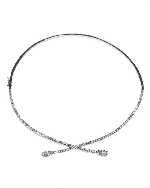 Cz By Kenneth Jay Lane - Wrap Around Collar Necklace