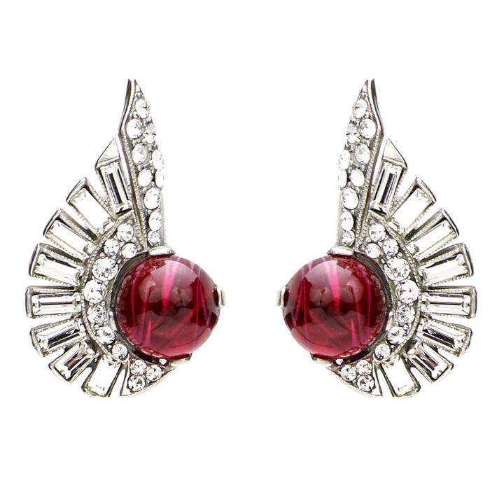 Ben-amun - Velvet Glamour Deco Clip Earrings