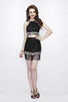 Primavera Couture - 1941 Two Piece Beaded Fringe Short Dress