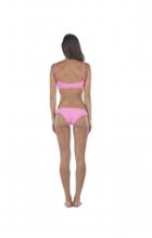 Lolli Swimwear - Double Dip Bottom In Hot Pink