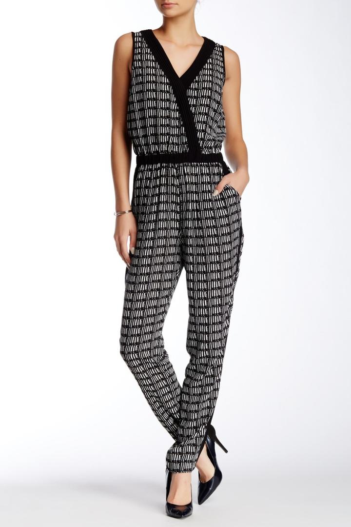 Adrianna Papell - Crossover Graphic Jumpsuit 16pd10320