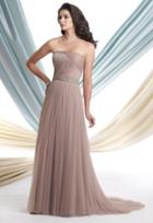 Montage By Mon Cheri - 113914 Long Dress In Light Mink