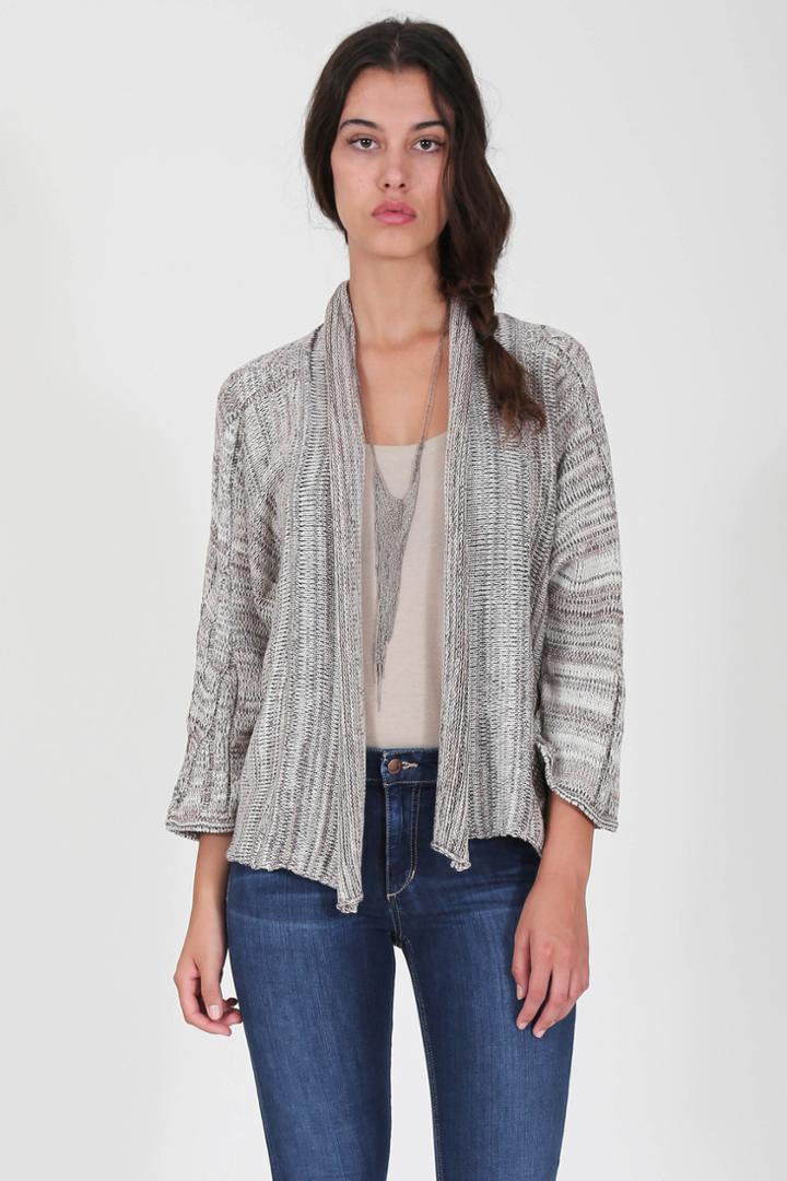 Goddis - Danika Drape Cardigan In Medley