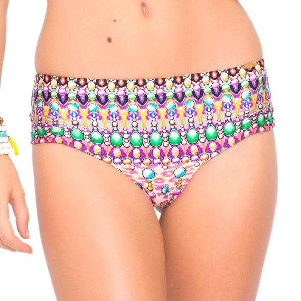 Luli Fama - Lil Gem Lace Up Back Cheeky Bottom In Multicolor (l448563)
