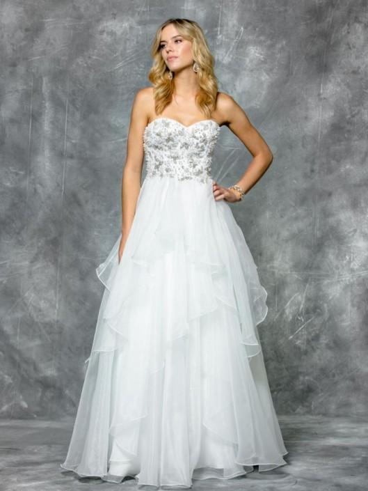 Colors Dress - 1589 Beaded Strapless Evening Gown