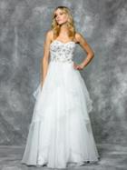 Colors Dress - 1589 Beaded Strapless Evening Gown