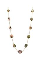 Tresor Collection - Watermelon Tourmaline Necklace In 18k Yellow Gold