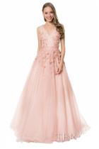Terani Evening - Floral Embroided Long Dress 1612p1123b
