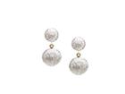 Tresor Collection - 18k Yellow Gold 2 Tier Earrings With Diamond Lente Default Title