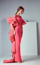 Saiid Kobeisy - 3186 Dimensional Ruffled Sheath Gown