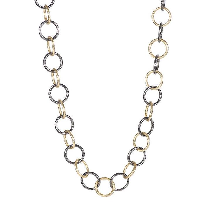 Ashley Schenkein Jewelry - Telluride Two-tone Circle Link Chain