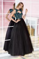 Alyce Paris - 6217 Prom Dress In Black Turquoise