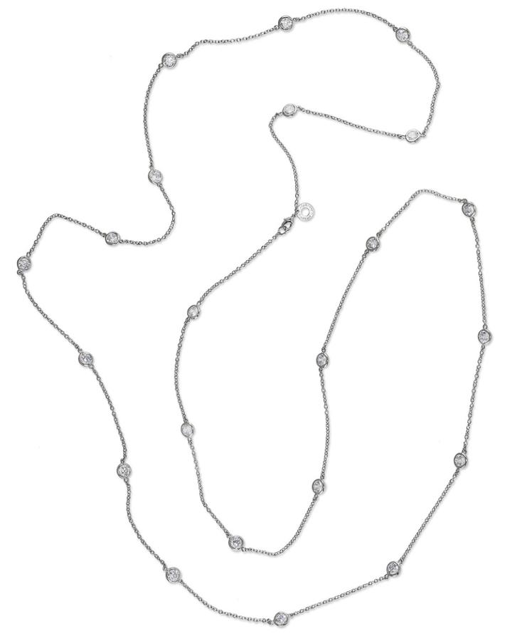 Cz By Kenneth Jay Lane - 58 Station Necklace
