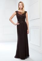Montage By Mon Cheri - 218913w Embellished Illusion Bateau Sheath Gown