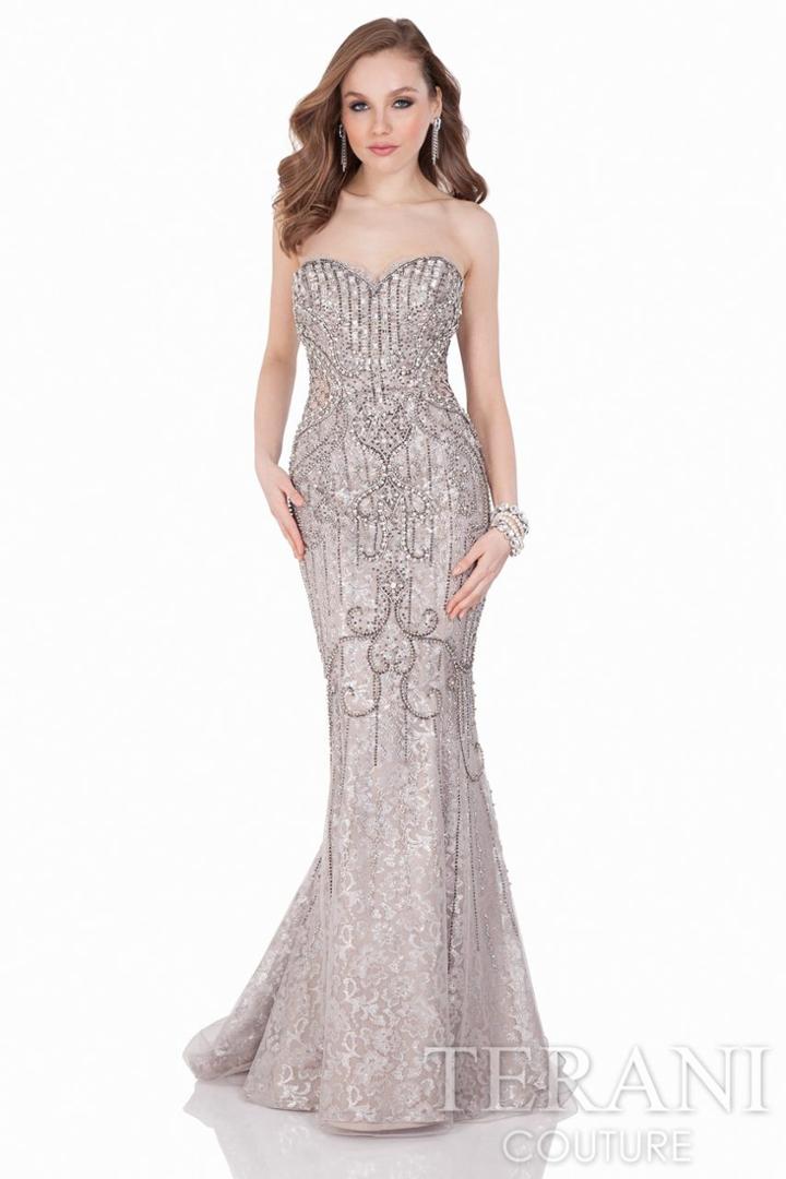 Terani Evening - Strapless Dazzling Gown 1623gl2031