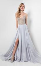 Terani Couture - Stunning Beaded Strapless Sweetheart Chiffon Ballgown 1711p2341