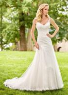 Enchanting By Mon Cheri - 118157 Sequined Lace Chiffon Wedding Gown
